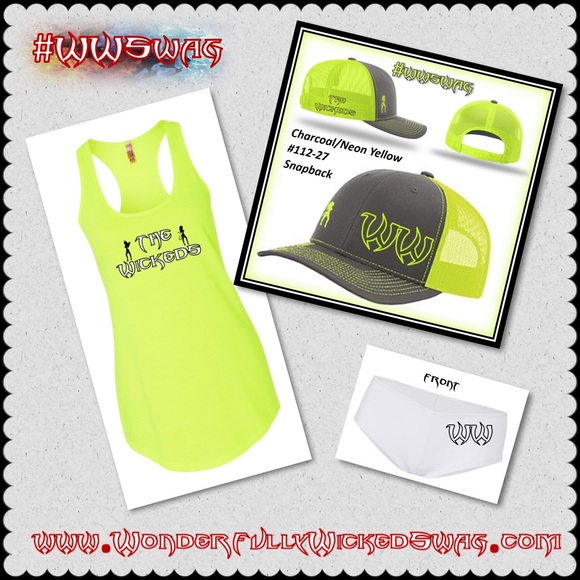 Tank Top Racerback Style - Neon Yellow - Picture 7 of 10